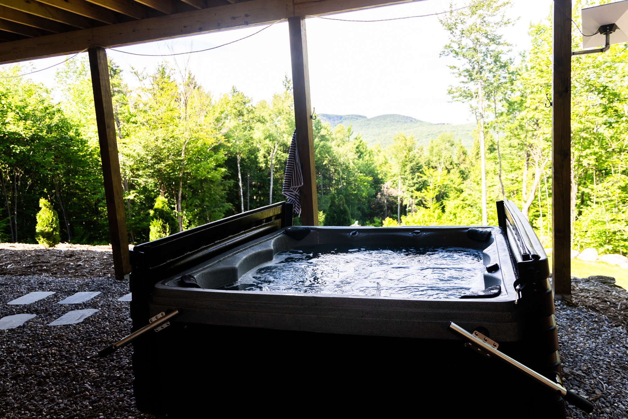 Private hot tub